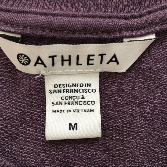 Athleta Mindset  Pullover Long Sleeve Modal Blend Maroon Athleisure Sweatshirt - Picture 9 of 16